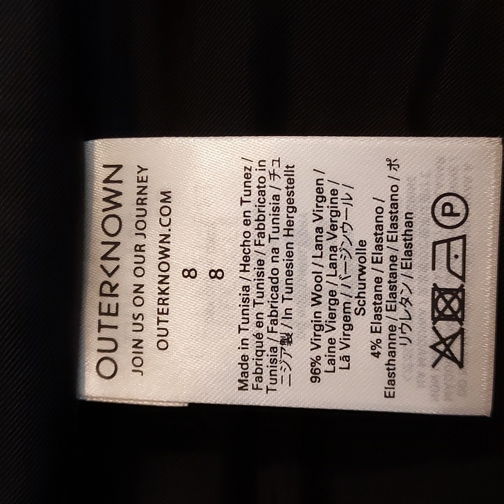 Outerknown Women's Wool Parker Boy Blazer in Grey Sz-8  NWT - Picture 11 of 14